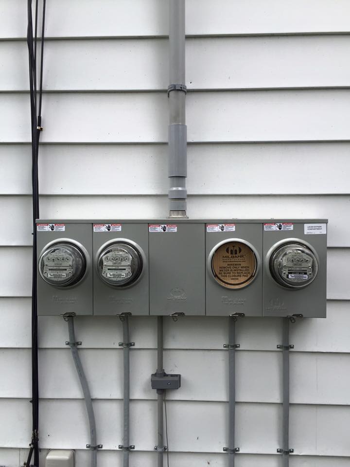 Electric meter installation