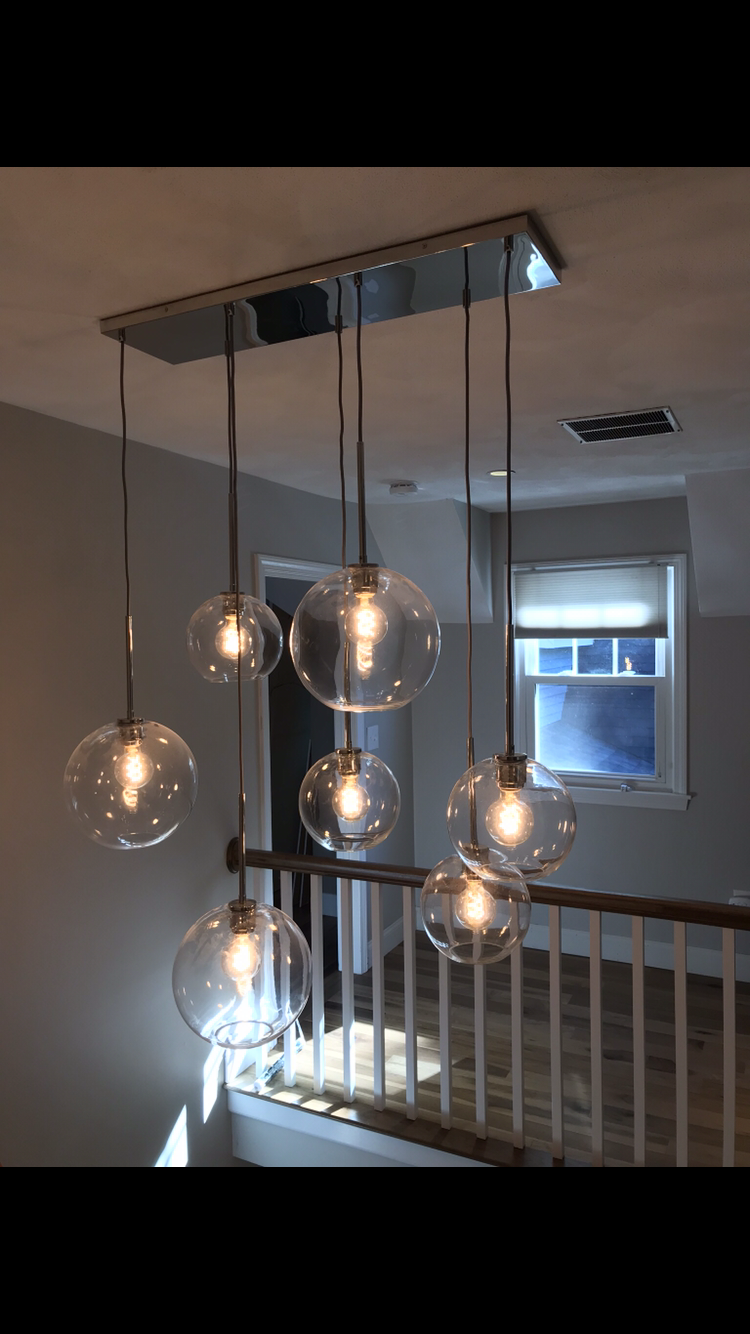 Pendant light fixture installation